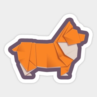 ORIGAMI - CORGI Sticker